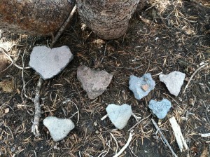 Rock hearts from Shasta